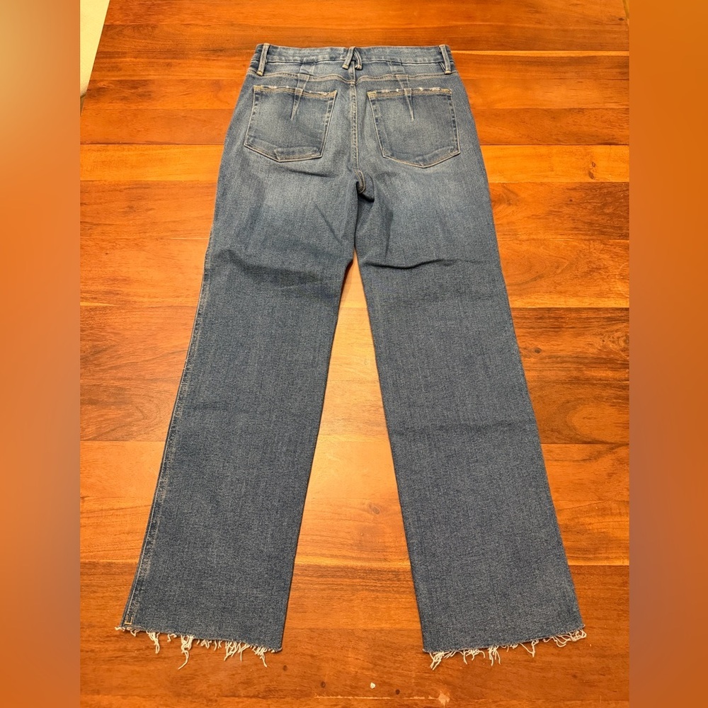 Good American Blue Straight Leg Jeans - Picture 2 of 9
